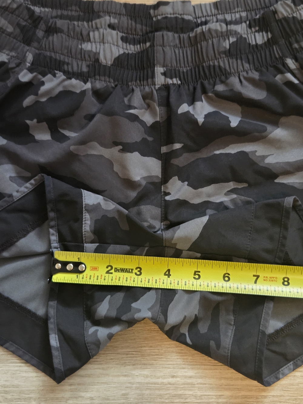Athleta Black Camo Athletic Shorts - Picture 7 of 7